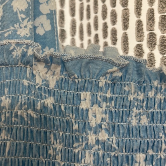 Blue Ruched Top - Picture 2 of 4